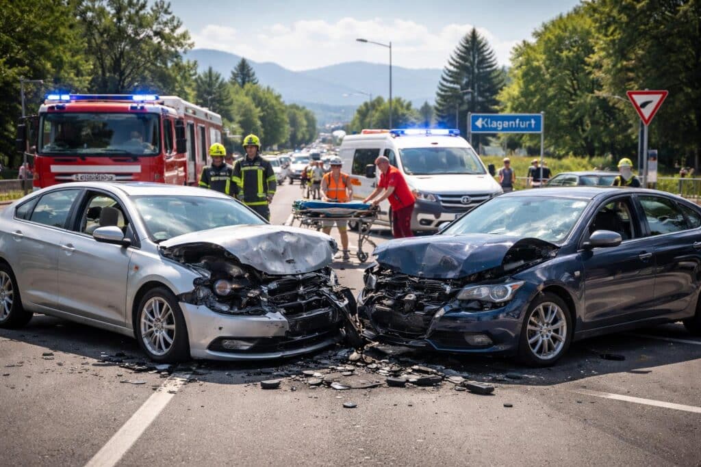 Verkehrsunfall in Klagenfurt am Ws