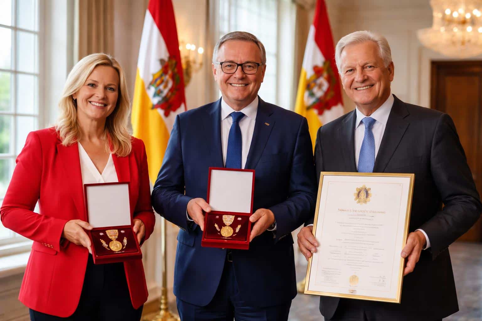 Hohe Auszeichnung für Sonya Feinig, Klaus Glanznig und Ferdinand Vouk