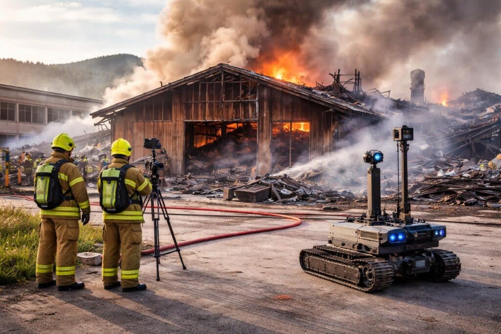 Klärung der Brandursache einer Lagerhalle im Bezirk Feldkirchen