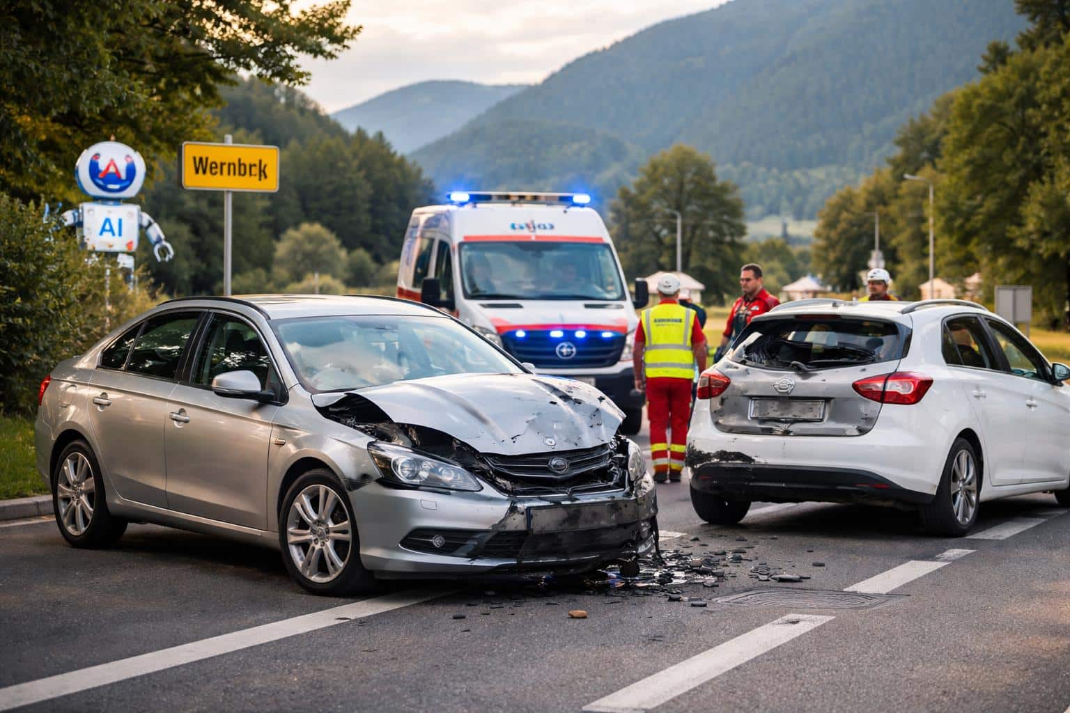 Verkehrsunfall in Wernberg