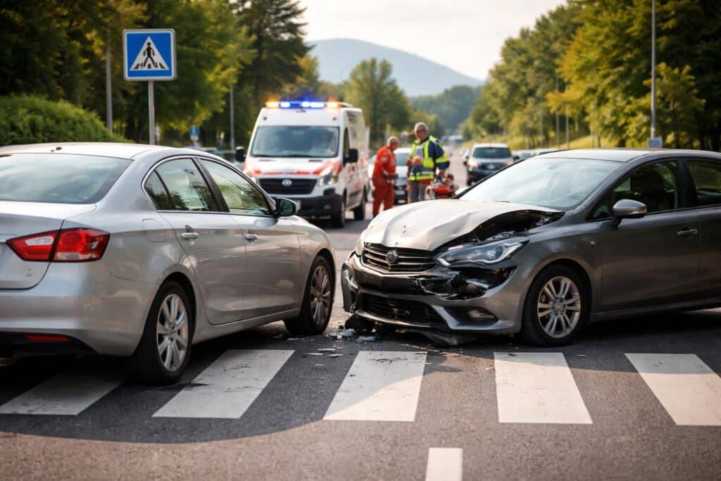 Auffahrunfall vor Schutzweg