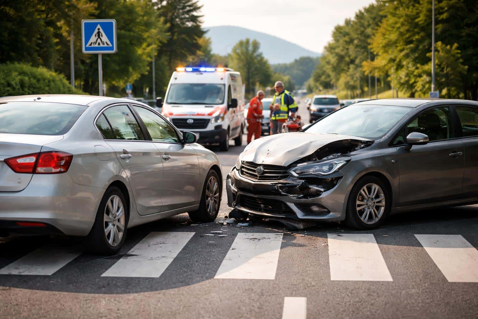 Auffahrunfall vor Schutzweg