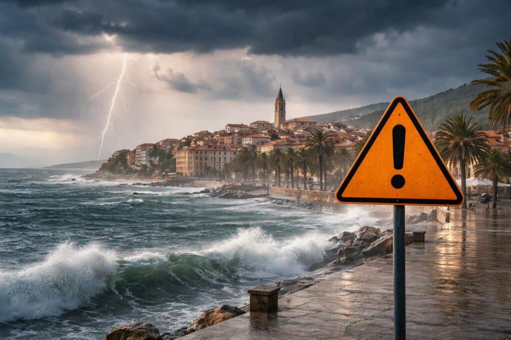 Unwetter: Orange Wetterwarnungen in Italien, Slowenien und Kroatien
