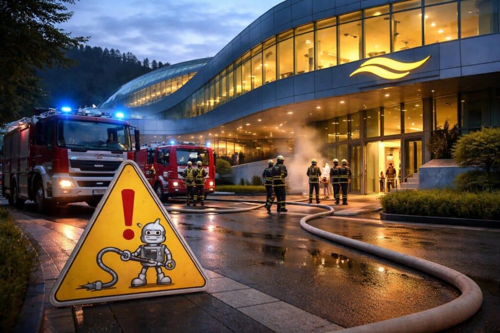 Brand im Keller: Feuerwehreinsatz bei der Kärnten Therme in Villach