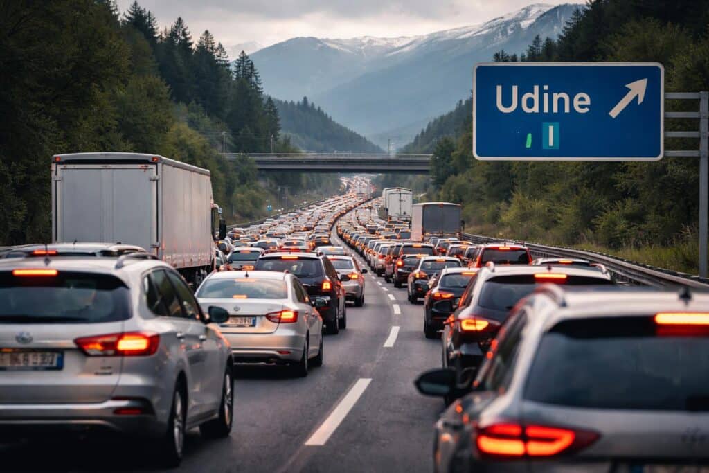 A2 Süd Autobahn, Villach Richtung Udine