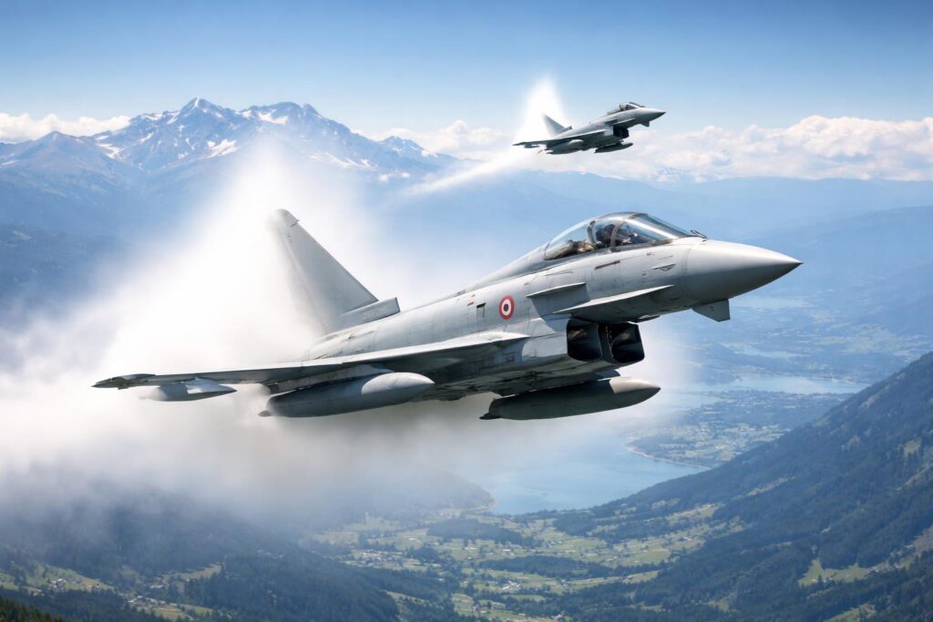 Eurofighter trainieren Überschallflüge