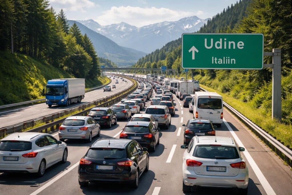 A2 Süd Autobahn, Villach Richtung Udine