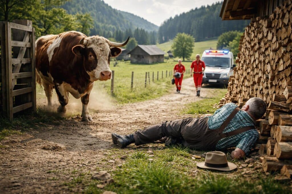 Stier verletzte Altbauern schwer