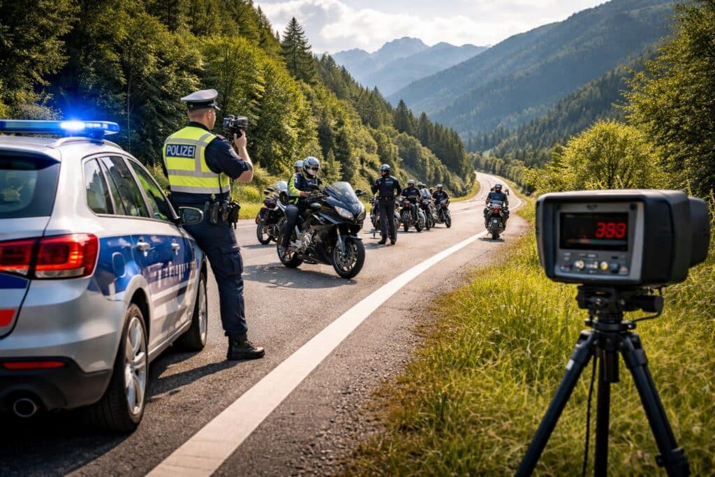 Auf Ausflugsstraßen: 66 Biker wurden in Kärnten als Raser gestoppt