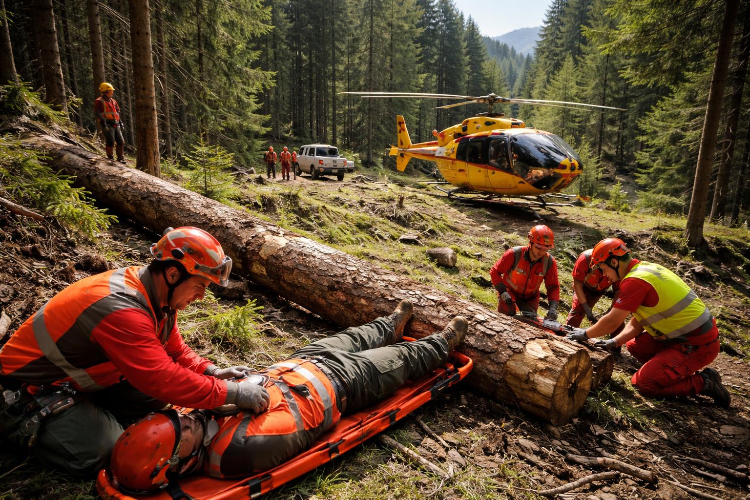 Forstunfall im Bezirk Klagenfurt-Land