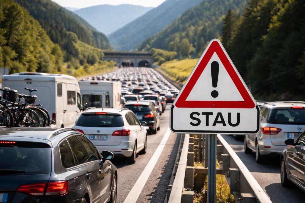 Staus und Wartezeiten bei der Rückreise aus dem Adria-Urlaub