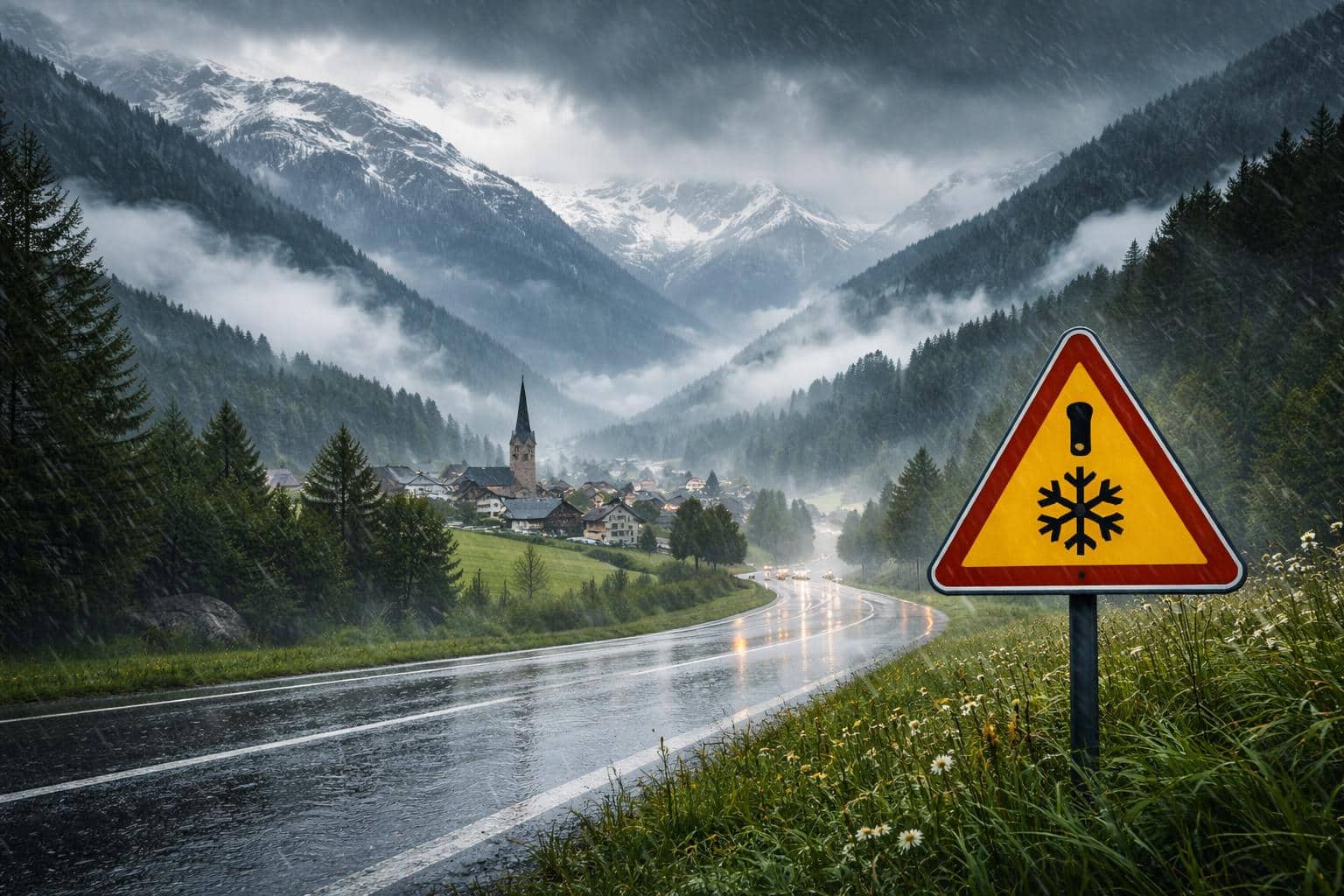 Kaltfront bringt viel Regen und Temperatursturz in Kärnten und Osttirol