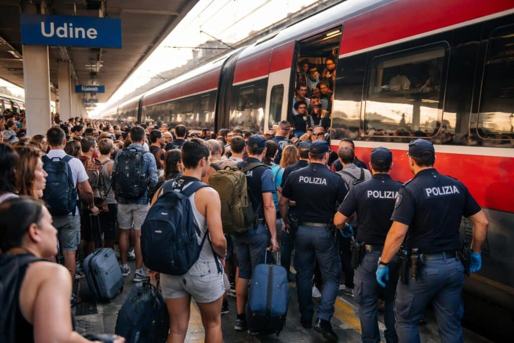 ÖBB-Zug musste in Udine wegen Überfüllung polizeilich geräumt werden