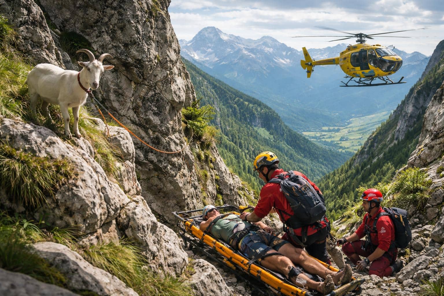 Alpinunfall in Bad Eisenkappel: Wanderer wollte Ziege retten und stürzte 15 Meter ab