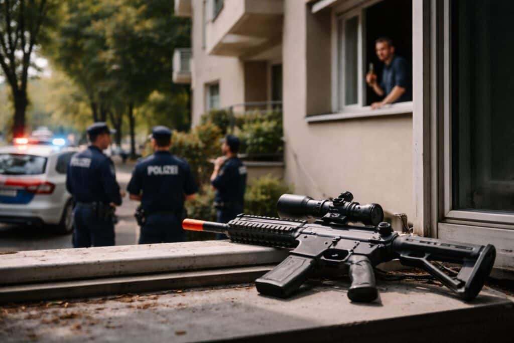 In Klagenfurt: Mann schoss aus Langeweile aus seinem Fenster