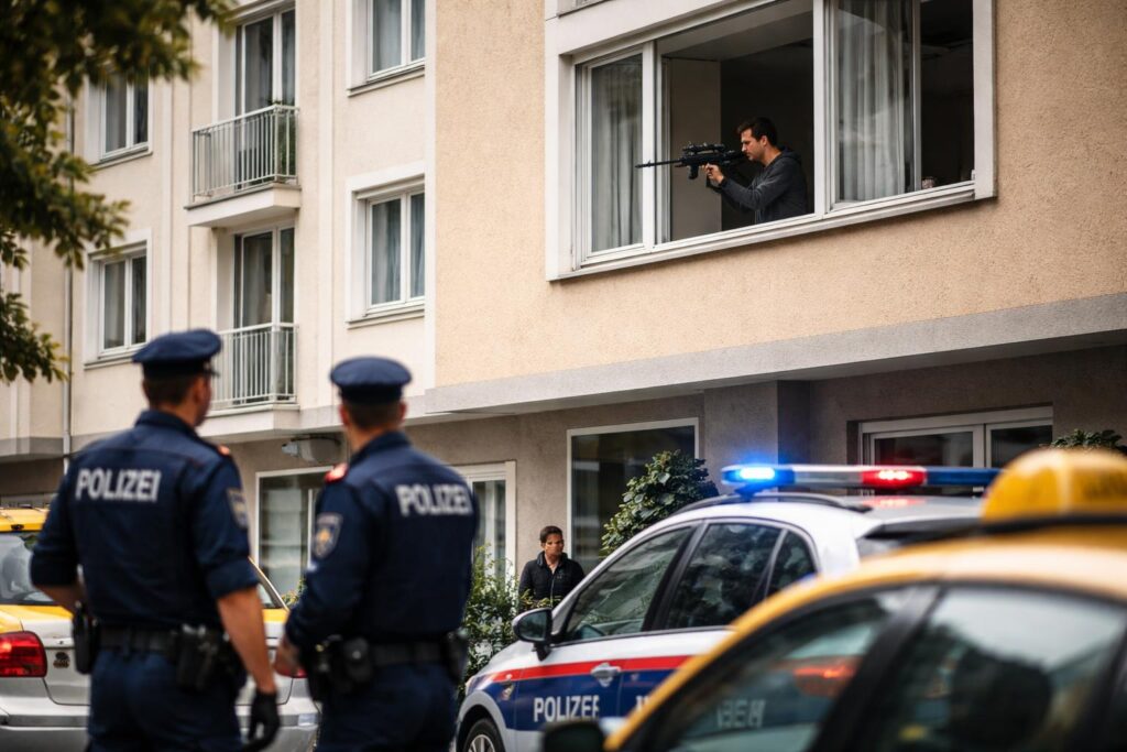 Mit Softair aus Fenster geschossen
