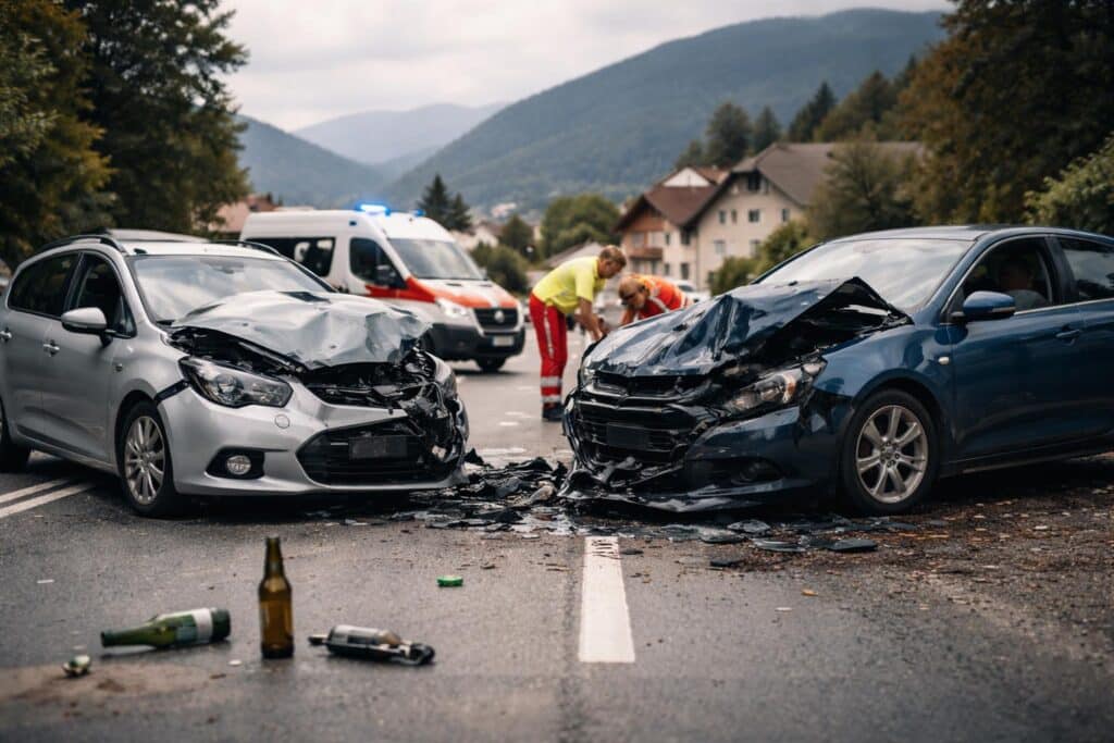 Frau verletzt: Alkoholisierter Autolenker kam auf Gegenfahrbahn