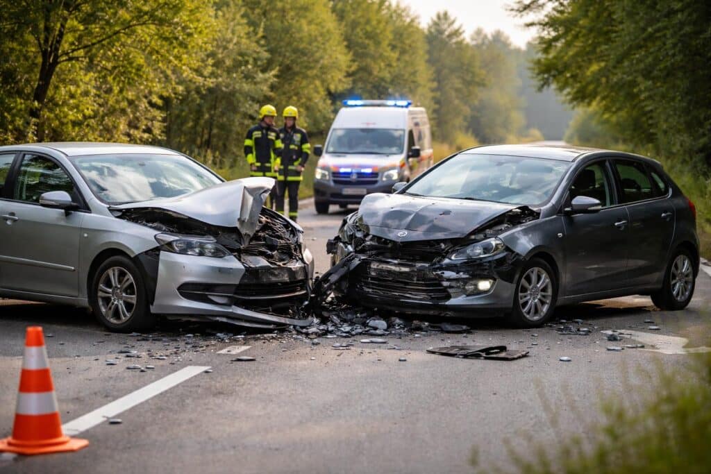 Leicht alkoholisiert: Frontalzusammenstoß