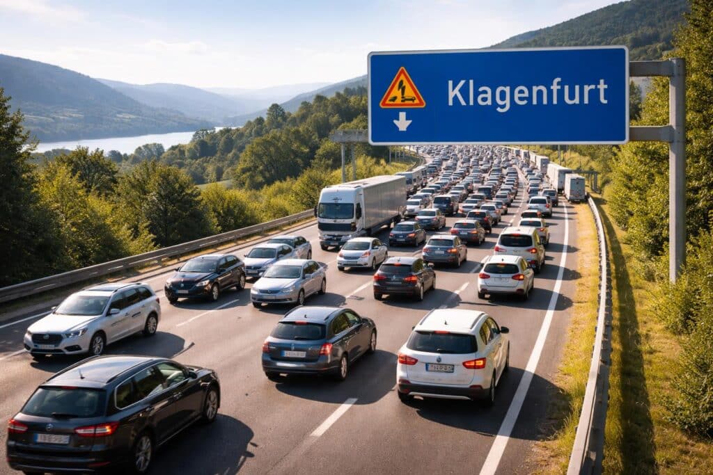 A2 Süd Autobahn, Villach Richtung Klagenfurt