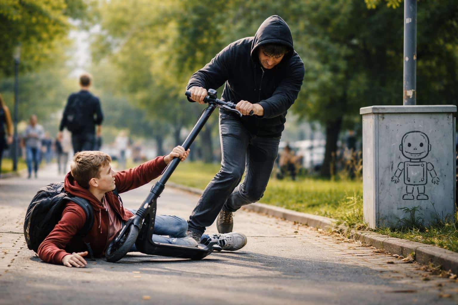 14-Jähriger in Klagenfurt von E-Scooter gezerrt: Täter fuhr davon