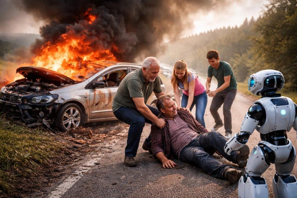 „Opa, das Auto brennt“: Familie wurde zu Lebensretter