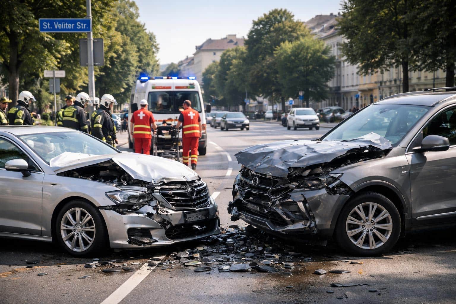 Verkehrsunfall mit Verletzung in Klagenfurt