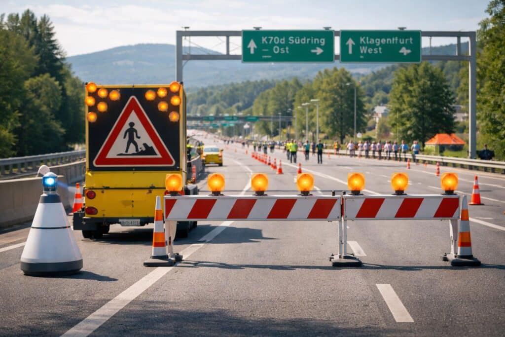 B70d Südring, A2 - Klagenfurt-Ost - A2 Zubringer Klagenfurt-West