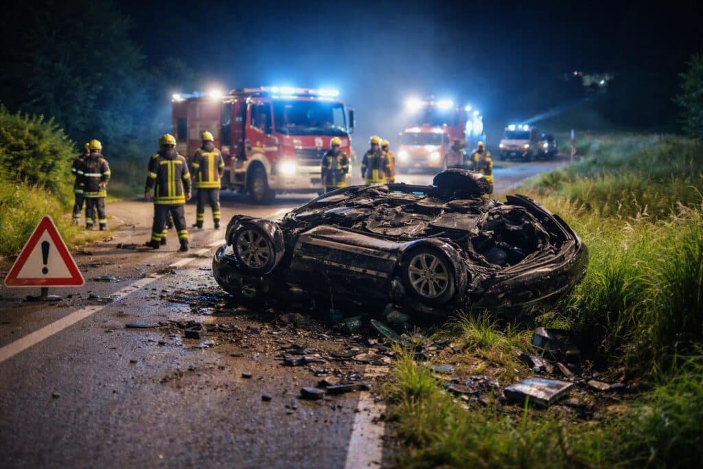 Verkehrsunfall in Pöllan