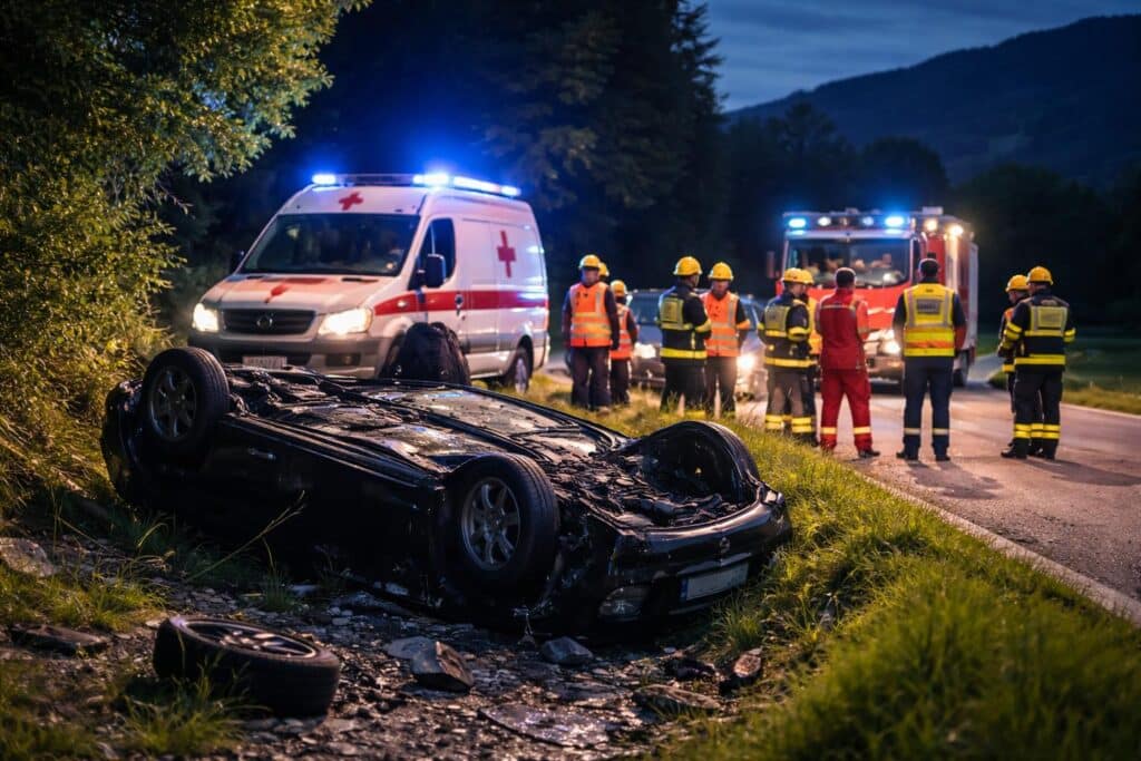 Fünf junge Menschen bei Unfall verletzt