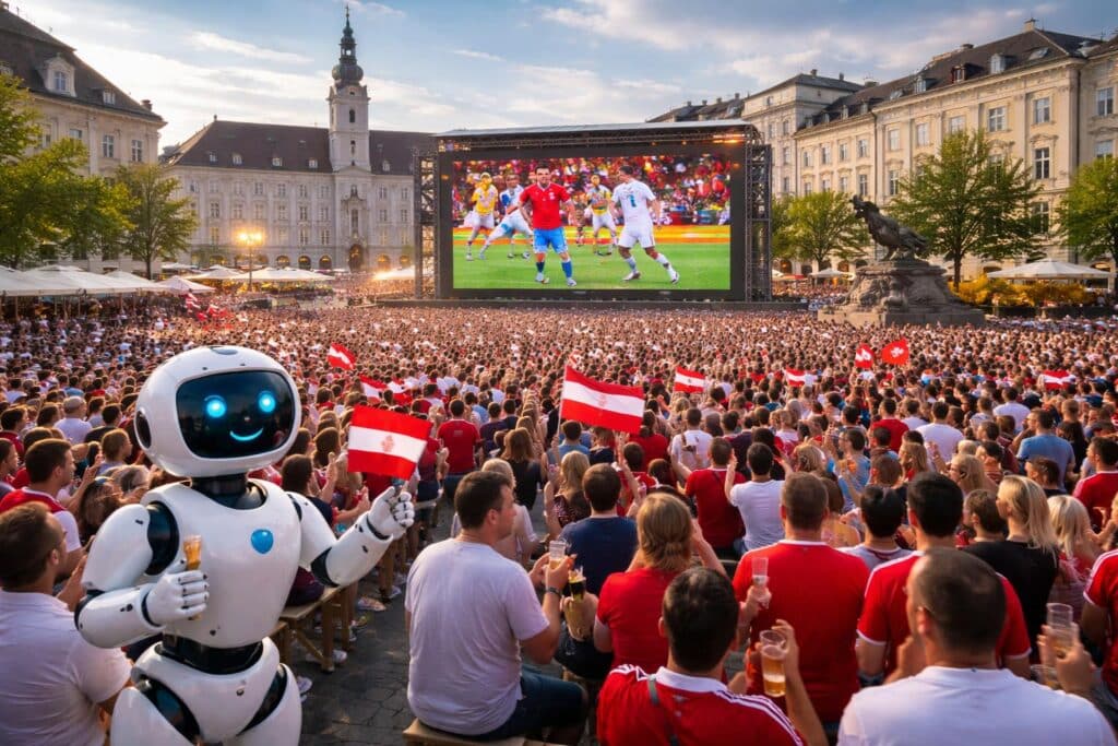 WM-Feeling am Neuen Platz: Public Viewing offiziell eröffnet