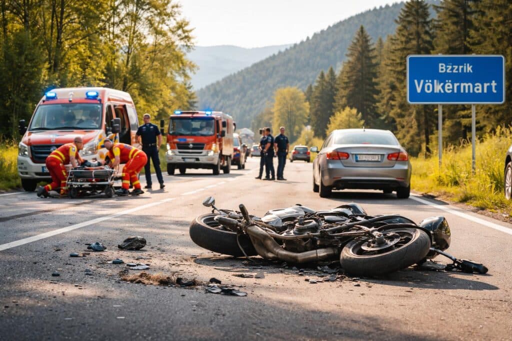 Verkehrsunfall mit Personenschaden auf der B81 im Bezirk Völkermarkt