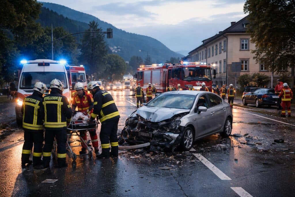 Verkehrsunfall mit Personenschaden in Villach