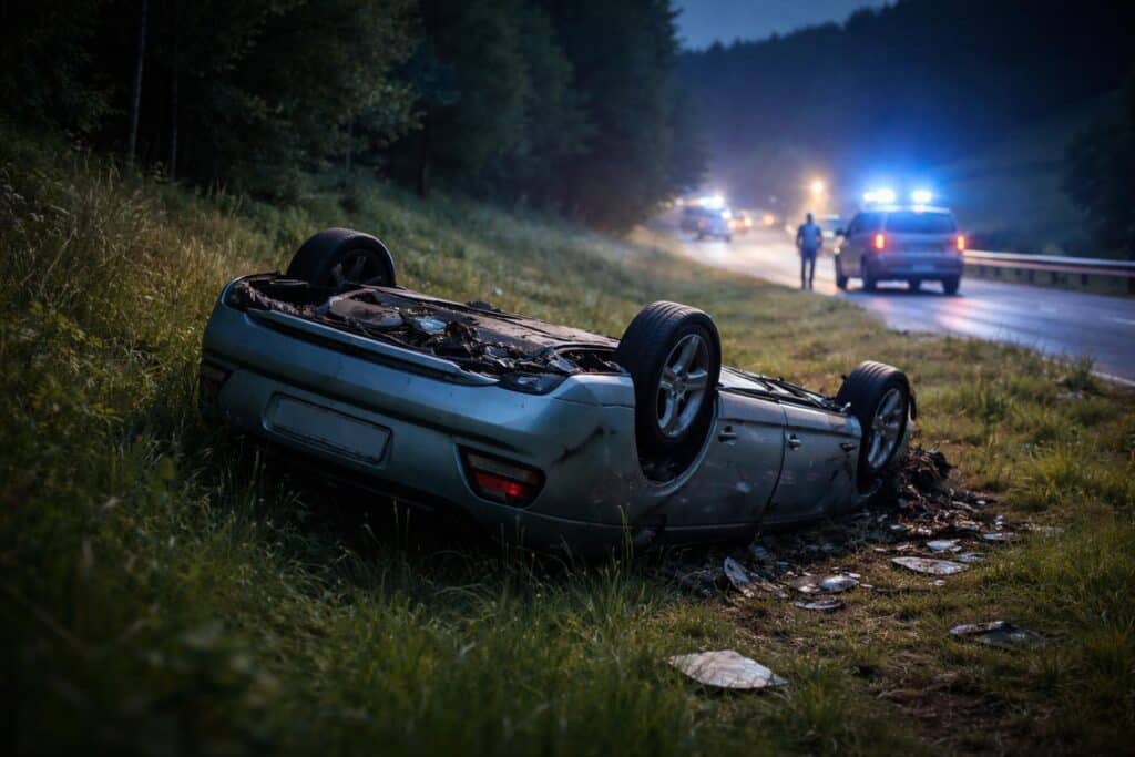 Vor Kontrolle weggefahren: Lenker (22) tödlich verunglückt