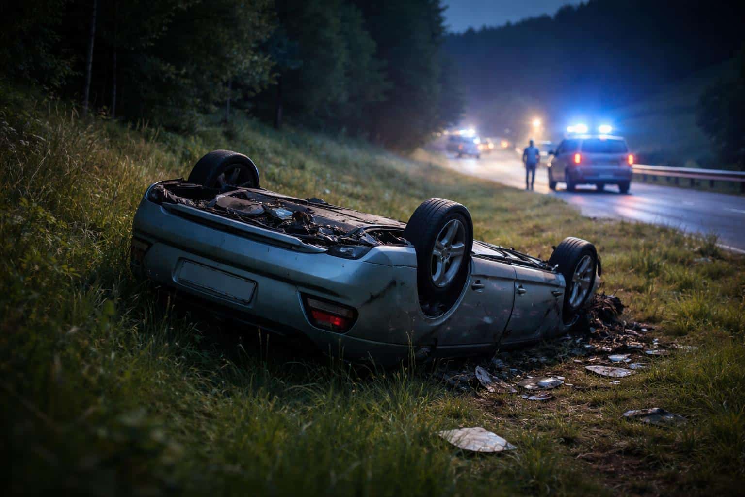 Vor Kontrolle weggefahren: Lenker (22) tödlich verunglückt