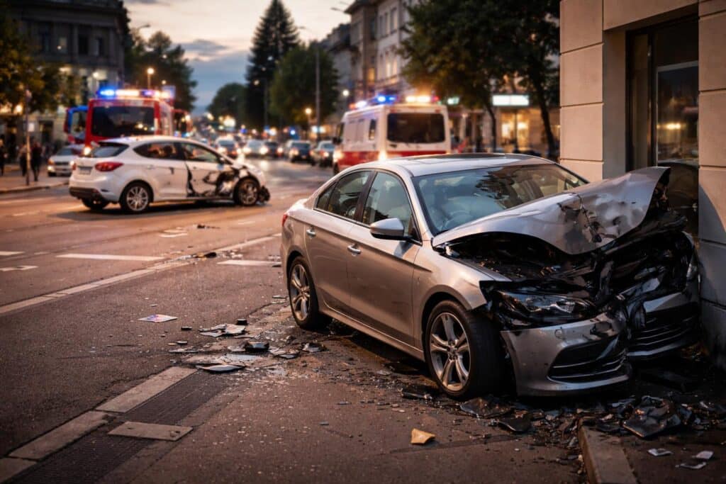 Pkw-Lenker überholte im Stadtgebiet: Unfall