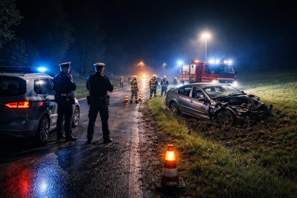Tödlicher Verkehrsunfall im Bezirk St. Veit an der Glan