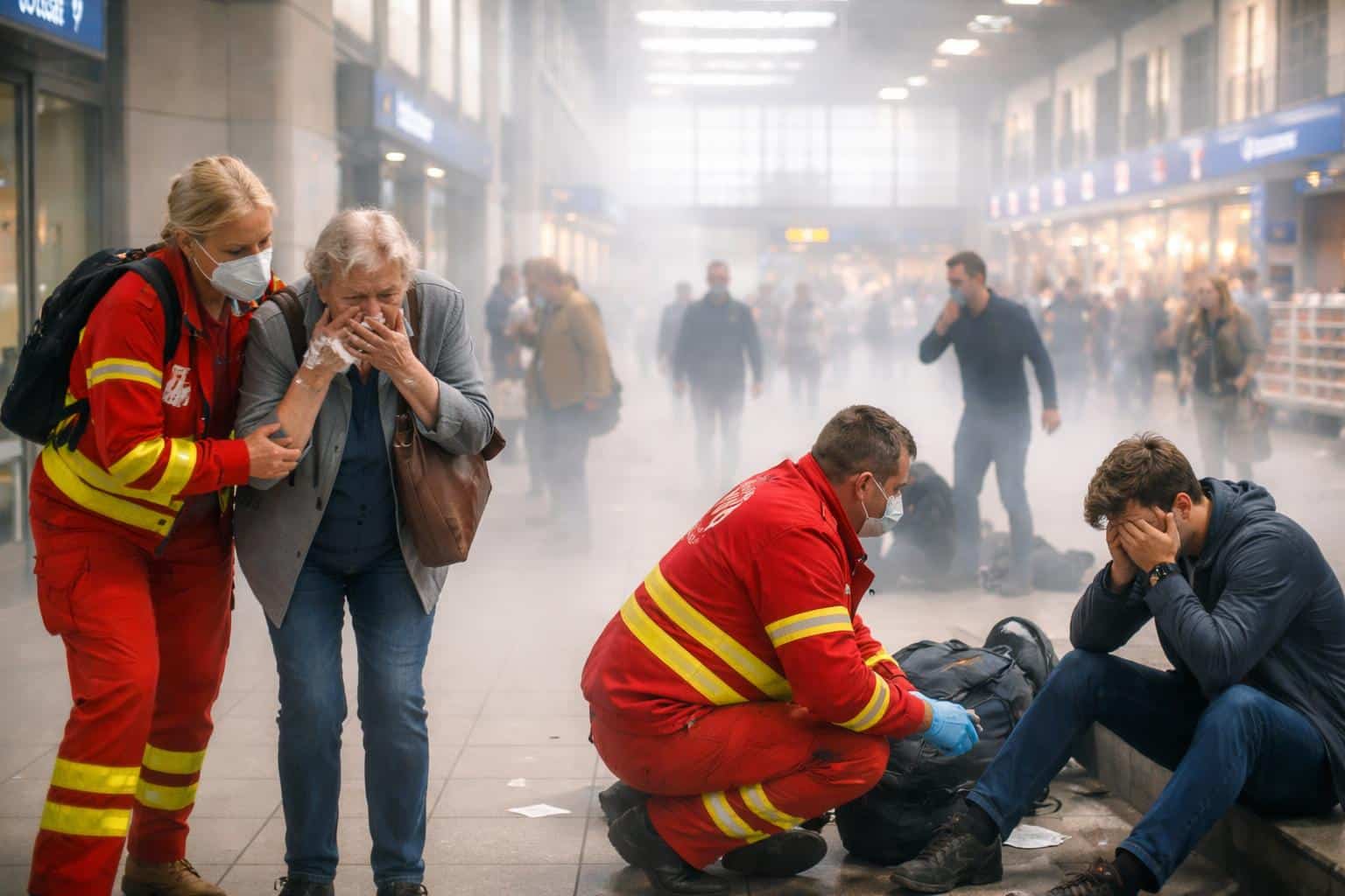 Reizgas auf Bahnhof versprüht