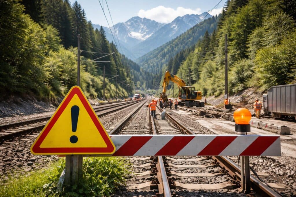 Bahnstrecke zwischen Udine und Tarvis vor längerer Unterbrechung