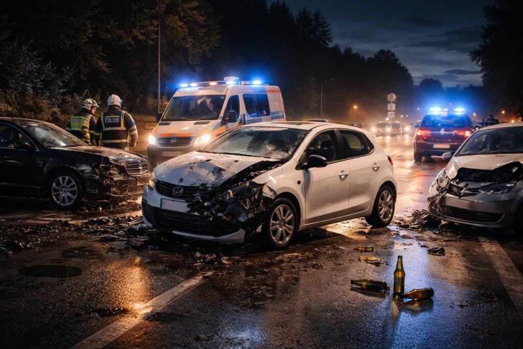 Verkehrsunfall mit Personenschaden – Alkoholisierung