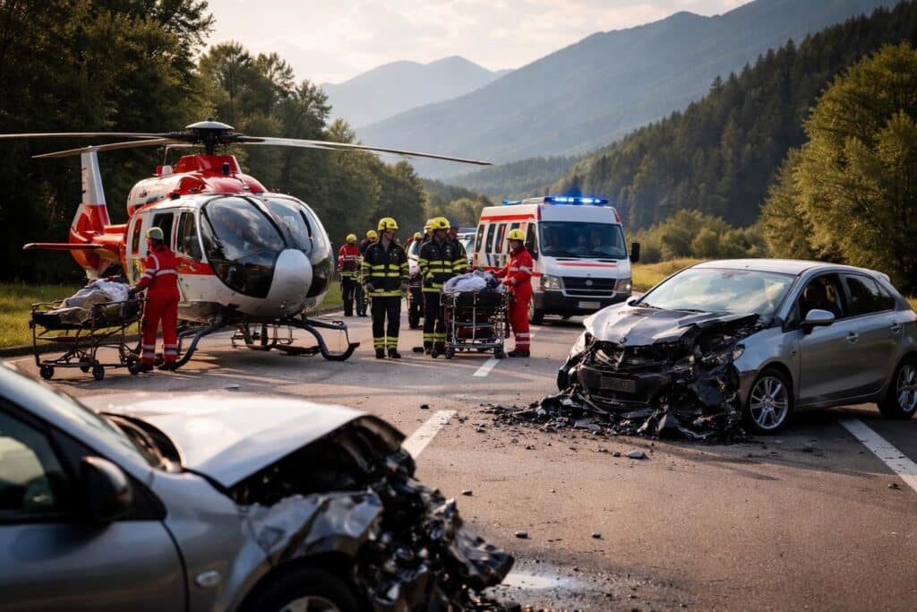 Zwei Personen bei Unfall mit Alkolenkerin schwer verletzt