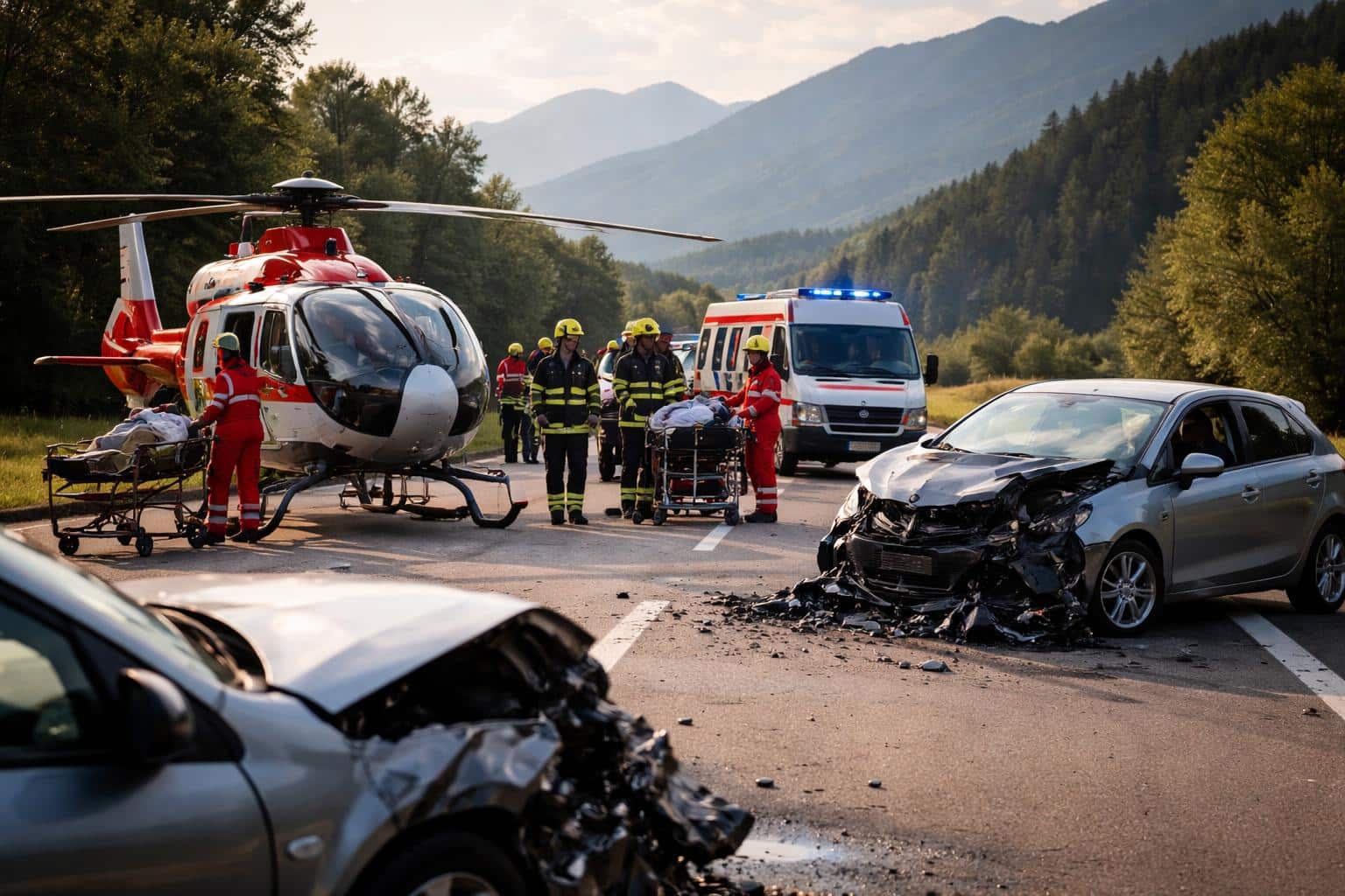 Zwei Personen bei Unfall mit Alkolenkerin schwer verletzt