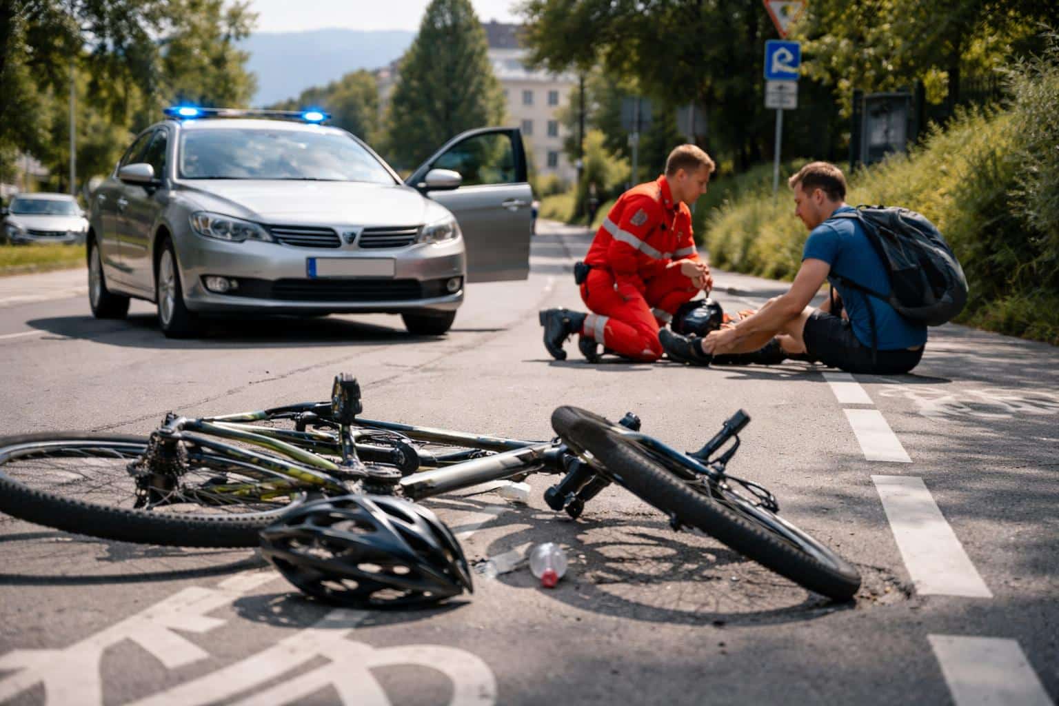 Radfahrer bei Kollision verletzt