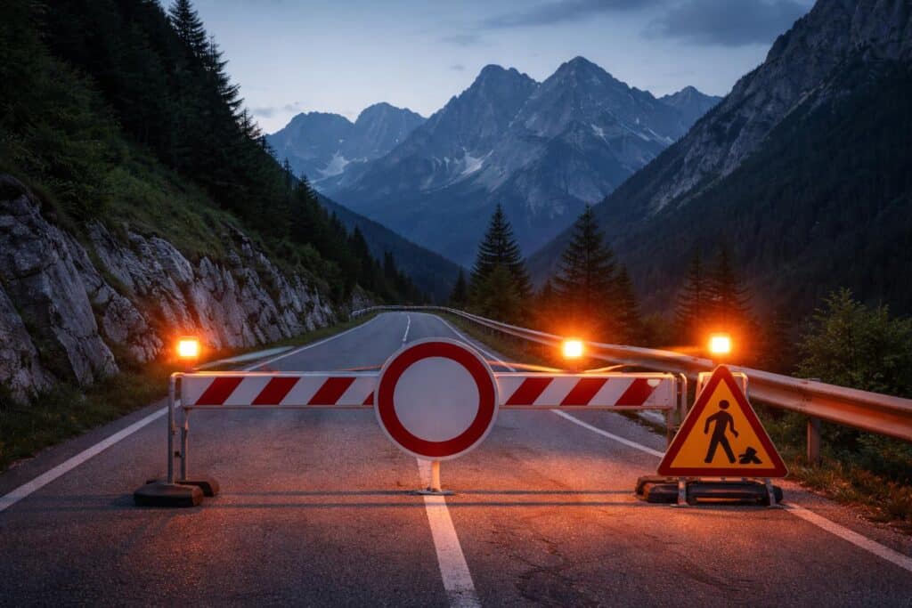 Plöckenpass kommende Woche nachts gesperrt