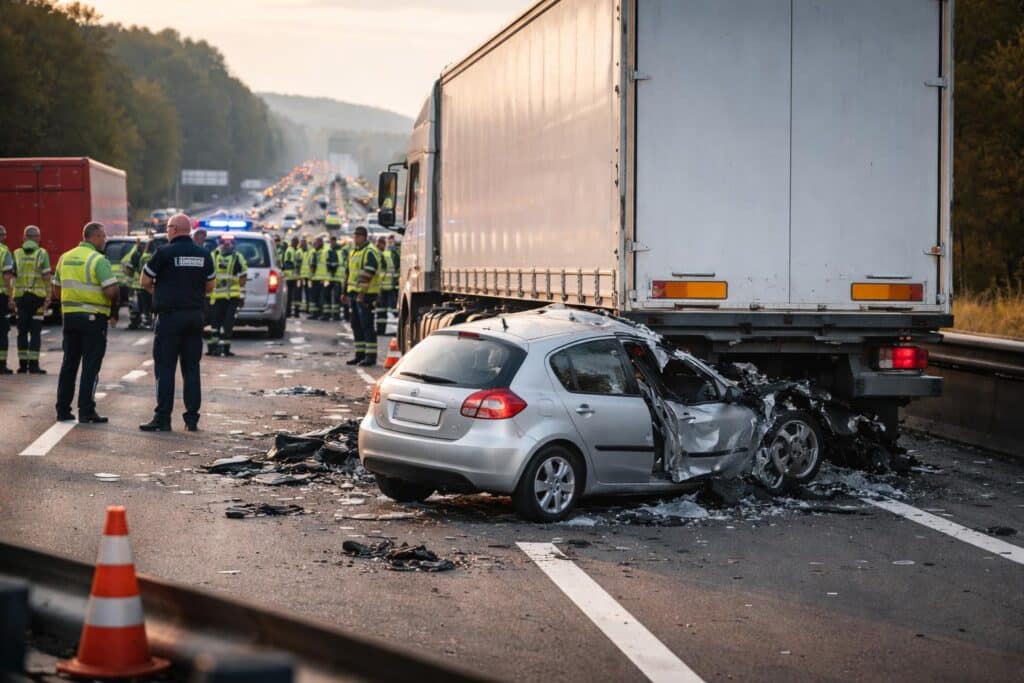 A2 Südautobahn: 31-jährige Lenkerin kollidierte mit Lkw und starb