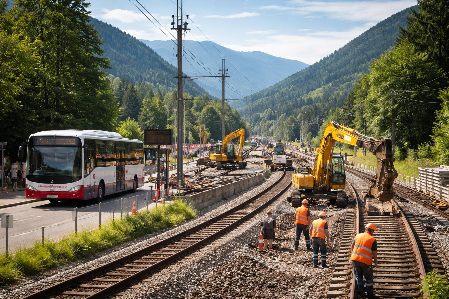 ÖBB: Sommerbaustellen in Kärnten führen zu Ausfällen und Abweichungen