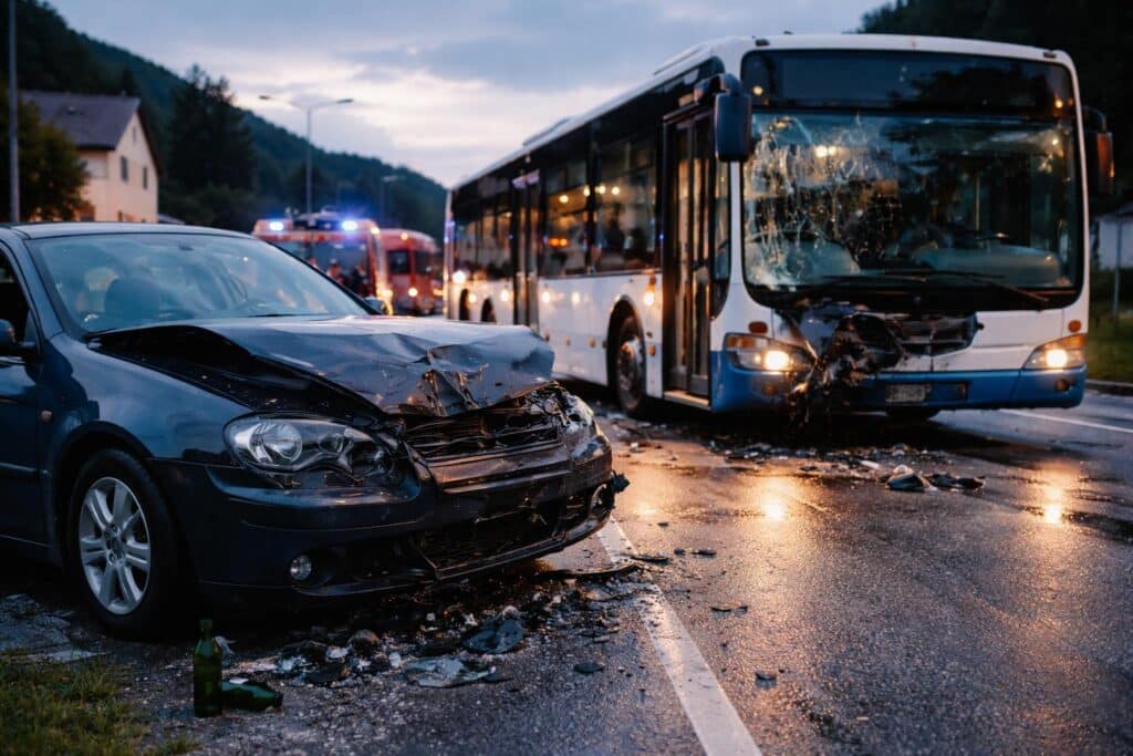 Schwer alkoholisierter Kärntner löste Unfall mit Linienbus aus