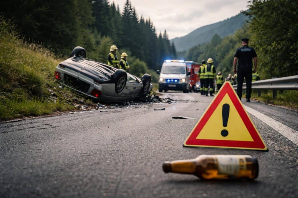 Alkolenker verursachten Unfälle