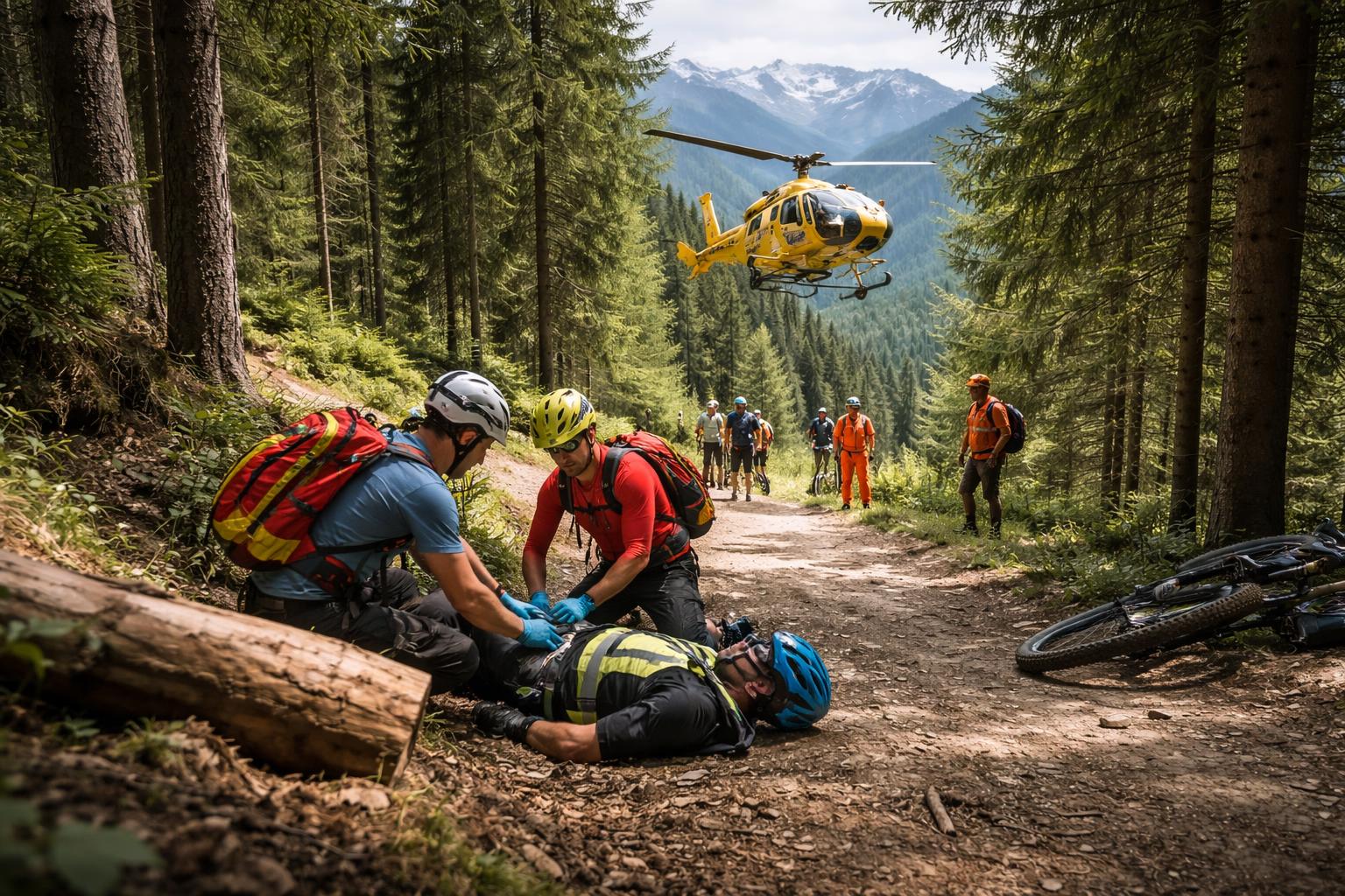 Mountainbikeunfall in Bad Kleinkirchheim