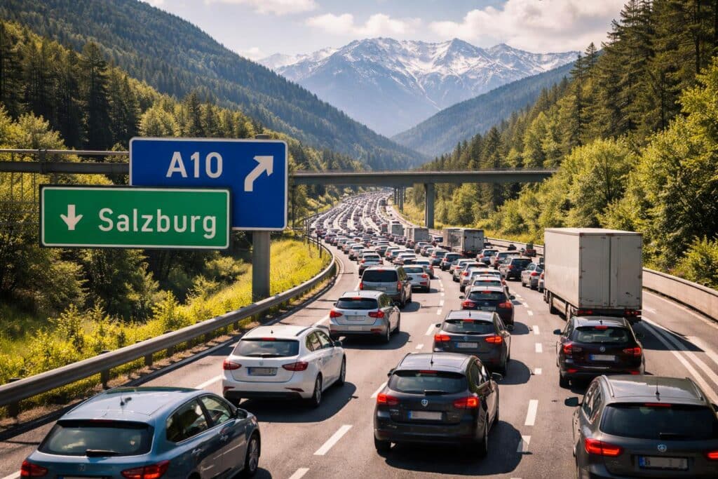 A10 Tauern Autobahn, Villach Richtung Salzburg