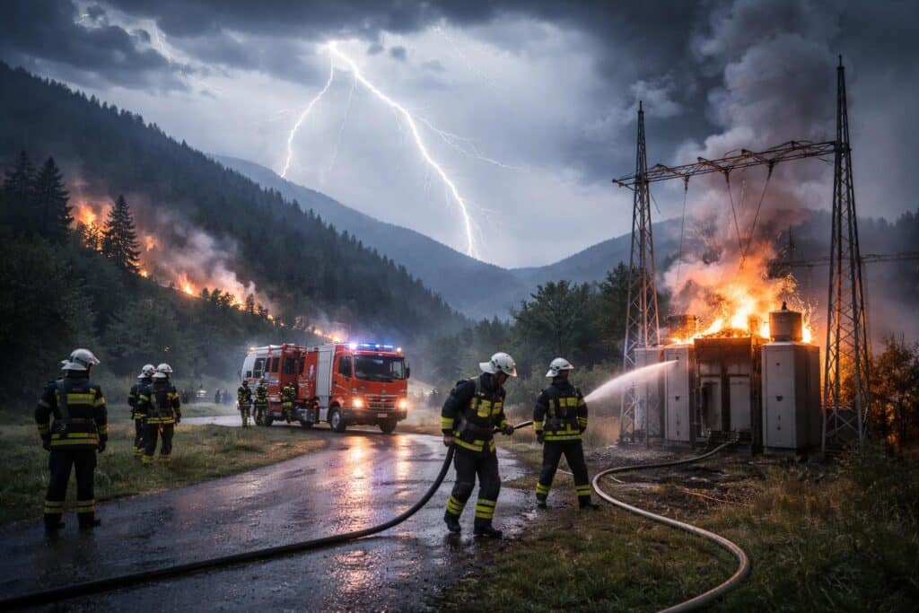 Feuerwehren im Einsatz : Blitzeinschläge lösten Brände in Kärnten aus